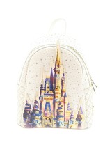 NWT Loungefly x Walt Disney World Parks 50th Anniversary Castle Mini Backpack - £86.78 GBP