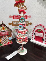 CHRISTMAS Cupcakes and Cashmere Peppermint Candy Gingerbread Tree Figuri... - $36.62