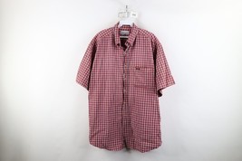 Vintage Carhartt Mens Large Distressed Spell Out Short Sleeve Button Dow... - $24.70