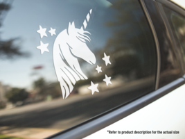 Unicorn Stars Cute Vinyl Car Truck Decal Window Laptop Sticker Vehicle D... - £4.58 GBP