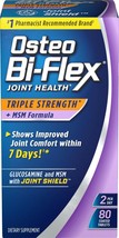 Osteo Bi-Flex® Triple Strength w/ MSM 80 Coated Tablets Joint Health &amp; Support.. - £20.56 GBP