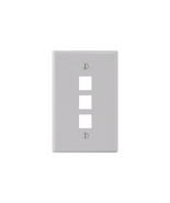 UNC Group WP-3P-WHT 3PORT WALL PLATE, SINGLE GANG, WHITE - $406.27 MXN