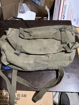 Original US Military Issue M-1945 Cargo Field Pack Lower Bag OD Green 1951 Dated - $39.59