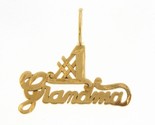#1 grandma Women&#39;s Charm 14kt Yellow Gold 411758 - £63.49 GBP