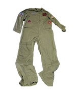 Leg Avenue Top Gun Flight Suit Jumpsuit Costume Maverick Goose Patches S... - $19.80