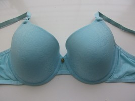 Natori 136059 Sheer Jacquard Full Fit UW Bra Aqua 32DD B100DD32 - £16.72 GBP