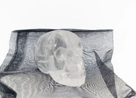 Crystal Skull QUARTZ ~ Crystal Carving, Skull Decoration, Altar, Witchcraft - $15.00