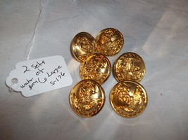 6 NEW/NOS Navy Military Uniform Coat Jacket Buttons Eagle w/Anchor 1&quot; Waterbury - £8.69 GBP