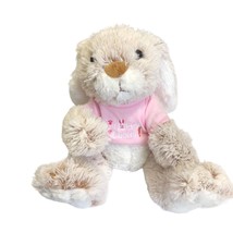 Melissa & Doug  Burrow Bunny Rabbit Stuffed Animal Easter Pink Shirt 9 inch 7674 - £18.07 GBP