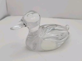 Princess House Crystal Duck Collection 24% Lead Germany 4.5” Long Paperweight - £8.58 GBP