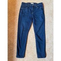 LOFT Modern Dark Blue The Curvy Skinny Jeans Classic Denim Size 30/10 - $28.00