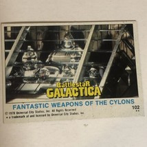 BattleStar Galactica Trading Card 1978 Vintage #102 Fantastic Weapons Of Cylons - £1.57 GBP