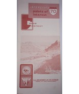 Vintage Interstate Points of Interest Mcab District I-70 Utah Brochure 1977 - $2.99