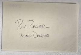 Rich Zecher Signed Autographed 3x5 Index Card - Football - £7.83 GBP