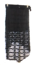 No Boundries Womens Junior High Low Lace Black with Belt Skirt Size 7-9 NWT - £9.58 GBP