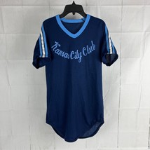 Vintage Wilson Medium Kansas City Club Baseball Jersey T-Shirt Coach #66... - £31.49 GBP