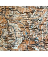 Map D&#39;Azun And D&#39;Ossau Valleys Southern France Rare 1914 Lithograph WW1 ... - €43,57 EUR