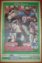 1995 New England Patriots Ben Coates Boston Herald Poster  - $9.95