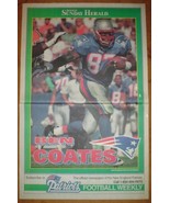 1995 New England Patriots Ben Coates Boston Herald Poster  - $9.95