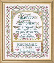Design Works Crafts Tobin 356745 Loves Promise Counted Cross Stitch Kit-... - $11.40