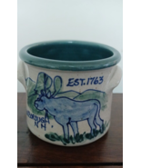 Vintage 2009 Great Bay Pottery Moultonborough NH Two Handle Crock - $20.13 CAD