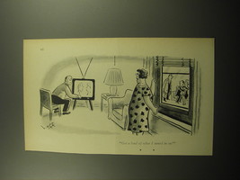 1960 Cartoon by Syd Hoff - Get a load of what I tuned in on - $14.99