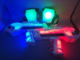 LASERX Guns 2 White with Sensors, Functional No box Tested Works Great - $13.86