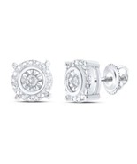 Sterling Silver 1/20ct Round Diamond Stud Earrings - $315.63 CAD