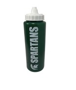 Michigan Spartans Green White Sideline Squeezable Water Bottle, 32oz  NWT - £8.76 GBP