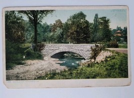 Garfield Park Bridge Marion County Indianapolis IN Historic Stone Bridge 1907 - £3.90 GBP