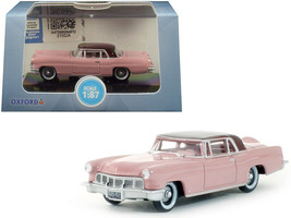 1956 Lincoln Continental Mark II Pink with Dubonnet Red Top 1/87 (HO) Scale D... - £15.92 GBP