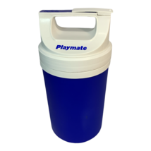Vintage Igloo Playmate 1/2 Gallon Half Gal Water Jug Cooler Thermos Blue White - £14.22 GBP