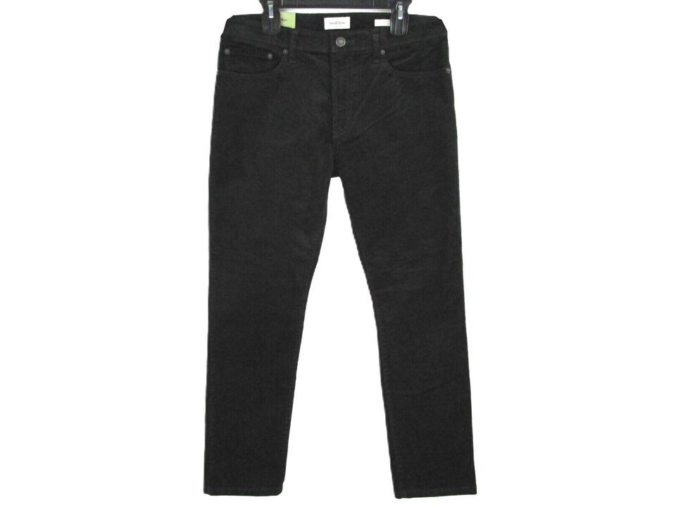 Goodfellow & Co Straight Leg Slim Fit Men's Corduroy 5-Pocket Casual Black Pants