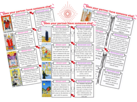 Tarot cheat sheet. Does your partner have someone else?  - £3.19 GBP