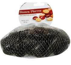 Polished Black River Rocks, 1 pound / 16 oz, Decorative Accent Brown Stones image 6