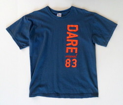 Dare Original &#39;83 Men&#39;s T-Shirt L Large Slate Blue - £14.08 GBP