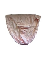 Victoria&#39;s Secret 100% Cotton Bikini Panty Pale Pink Large L Vintage 200... - £30.64 GBP