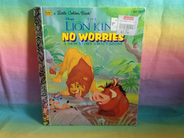 Vintage 1995 Disney&#39;s The Lion King No Worries A Little Golden Book Hard... - £2.67 GBP