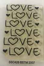 Stampendous Perfectly Clear Stamp Love O is Heart Friendship Card Making Words - $2.99