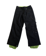 Burton Snowboard Ski Cargo Pants Womens Small Black Glow Lime Green Mesh... - £39.95 GBP