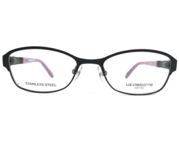 Liz Claiborne Petite Eyeglasses Frames L455 003 Black Purple Cat Eye 48-17-130 - $46.54