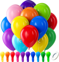 Assorted Rainbow Latex Balloons100 Pack 12In round Helium Bright Color Balloon - $15.99