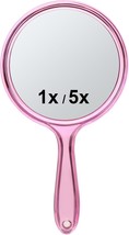Handheld Mirror with Handle, 10.5 x 5.7 inches, Double-Sided 1X/5X  - $364.00 MXN