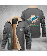 Cotton Jacket youth Fashion Mens Arctic Camo Dolphins  Salute Service Miami - $88.00