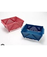 Kuhn Rikon 2 Piece Folding Colander Baskets Berry, And Navy - €21,28 EUR