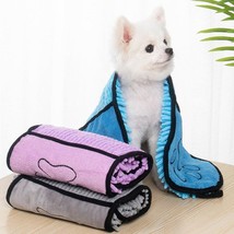Super Dry Pet Bathrobe - Ultra Absorbent Microfiber Towel for Dogs and Cats - £13.39 GBP+