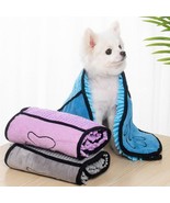 Super Dry Pet Bathrobe - Ultra Absorbent Microfiber Towel for Dogs and Cats - £13.10 GBP+