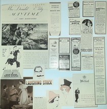 1937 LA NY Theater School Print Ads Lot Maytime Movie Barrymore Advertising - £6.20 GBP