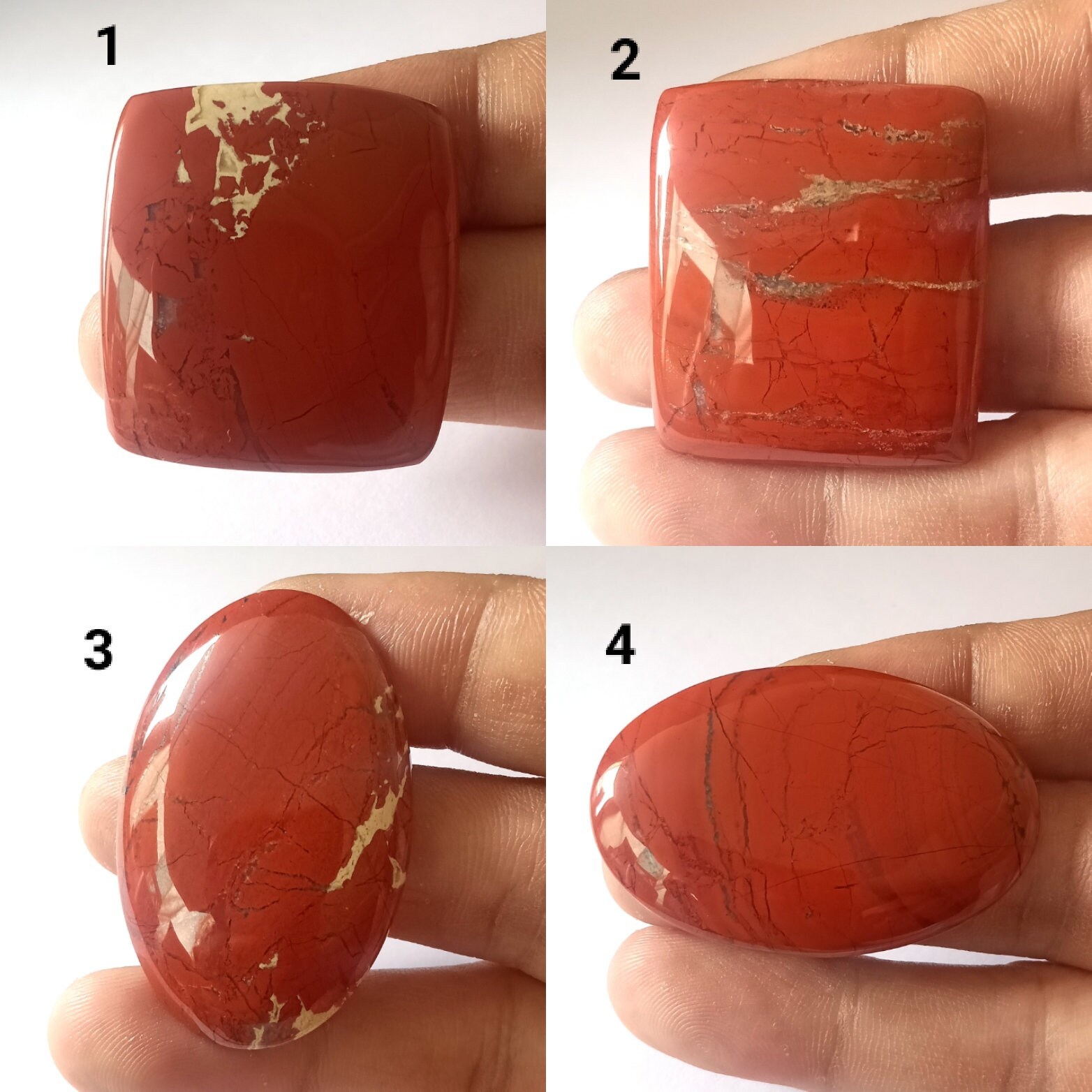 Red Jasper, Healing Stone, 100%Natural, Red Jasper, Extra Large ,Loose R... - $13.50
