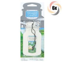 6x Packs Yankee Candle Jar Car Hanging Air Freshener | Clean Cotton Scent - £17.51 GBP